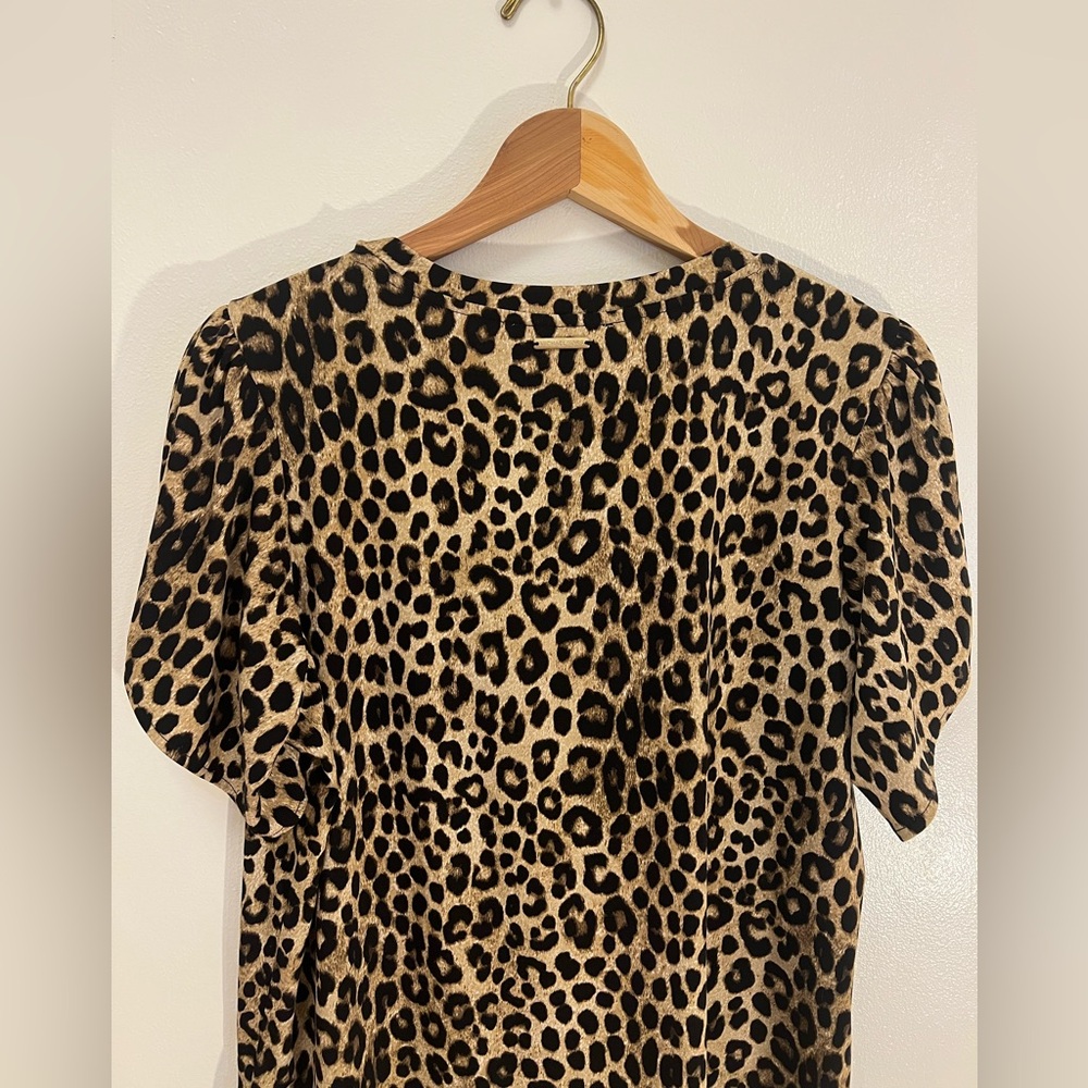 NWOT Michael Kors Animal Print Blouse Women’s Large - Picture 5 of 7